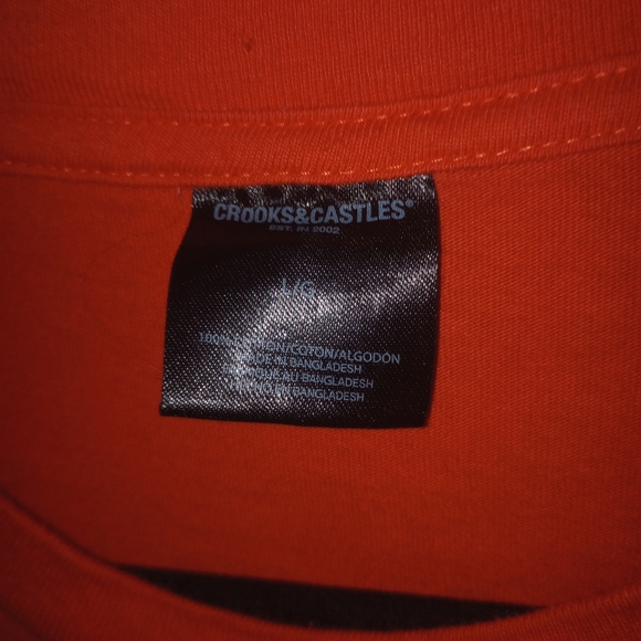 Orange Crooks & Castles Medusa Tshirt - Picture 5 of 5